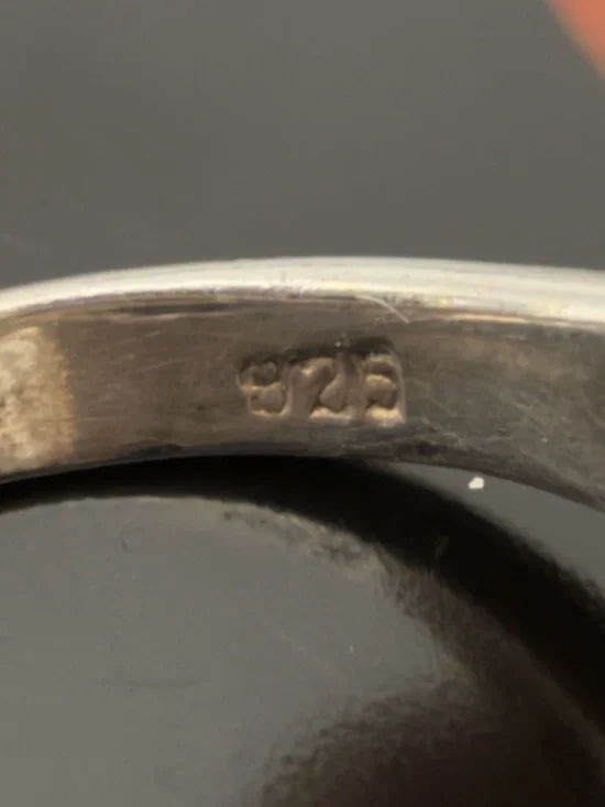 Sterling Silver Sculptural Cutout Ring Size 7 - Modernist Dome Openwork 925 - Picture 2 of 7